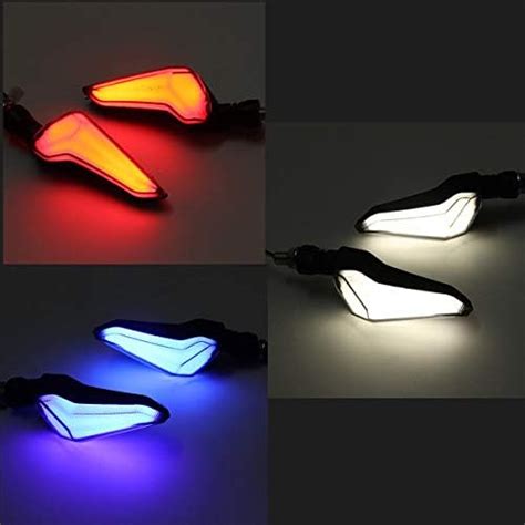 Speedwav Motorcycle LED Turn Signal Lights Brake Tail Lamp Sequential ...
