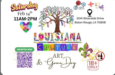 Louisiana’s Culture in February, 2041 Silverside Drive, Baton Rouge, La ...