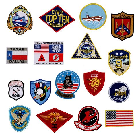 Top Gun Patches Set Tactical Morale Military Embroidered Patch United ...