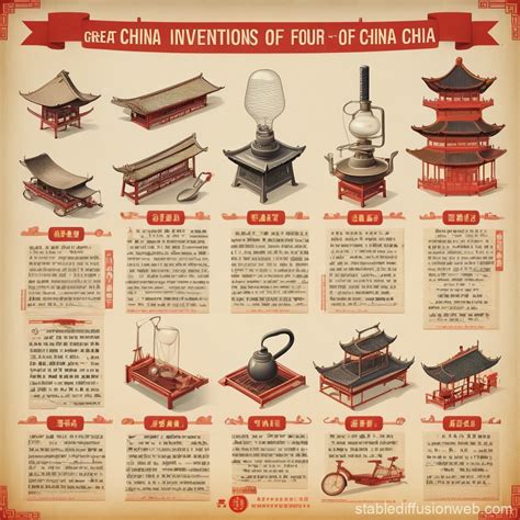 Four Great Inventions of China | Stable Diffusion Online