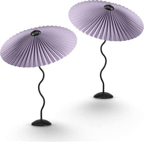 Buy GENERAT Studio Modern Pleated Lamps - Set of 2 Spiral Lamp with ...