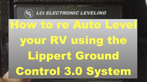 Image result for Lippert Auto Level How To