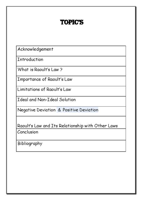 Roults law colligative properties - TOPIC’S Acknowledgement ...