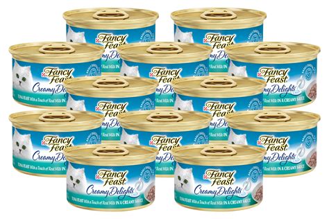 Purina Fancy Feast, Creamy Delights Tuna Feast, Real Milk in Creamy ...