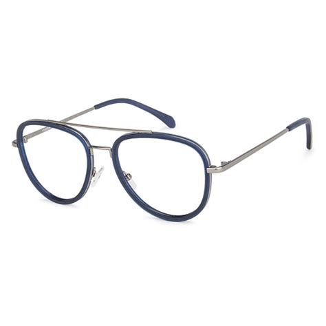 Buy Blue Silver Blue Full Rim Aviator Lenskart Air fusion VC E11288 ...
