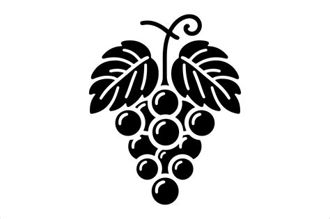 Grape Outline Vector Clipart . Graphic by SKShagor Barmon · Creative Fabrica