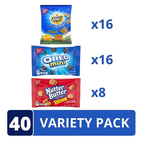 Buy OREO Mini, Nutter Butter Bites & Honey Maid Lil’ Squares Honey ...