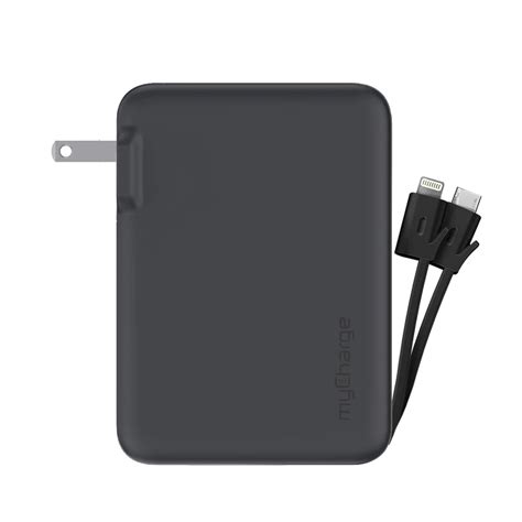 myCharge 15,000mAh Portable Charger, Integrated Lightning and USB-C ...