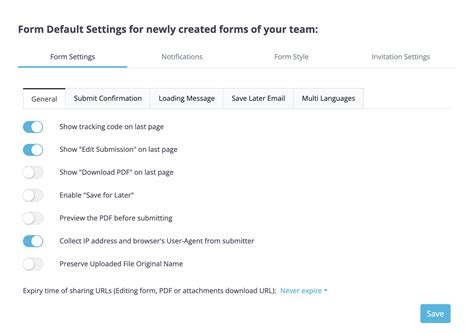 Image result for Forms Settings