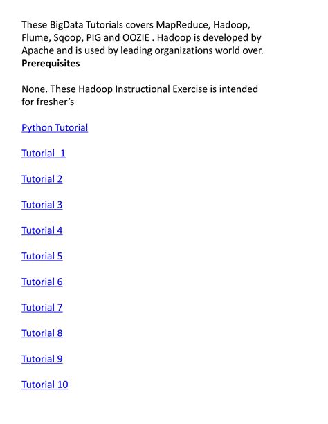 Hadoop Tutorial PDF 的图像结果