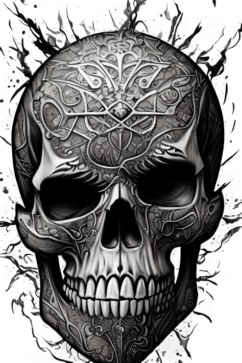 Hyper Realistic Fantasy Skull Art · Creative Fabrica