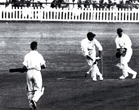 Ken Viljoen pulls past Bill Edrich at short leg | ESPNcricinfo.com