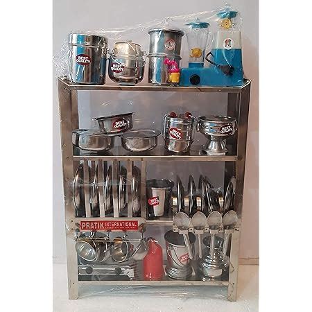 Buy Miniature Brass Kitchen Toy Set bhatukali ( Kids Toys) Online at ...