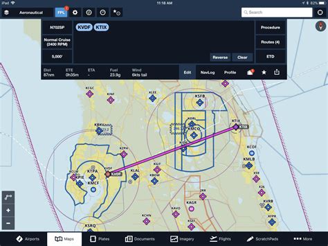 Using ForeFlight 的图像结果