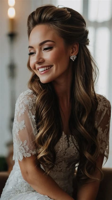 15 Stunning Half Up Half Down Hairstyles for the Modern Bride ...