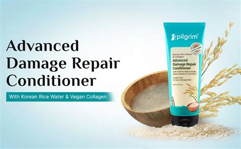 Pilgrim Korean Rice Water & Collagen Advanced Damage Repair Conditioner ...