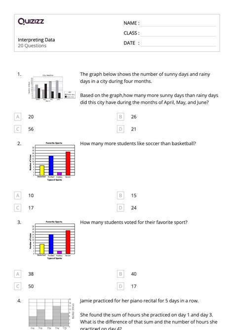 Image result for 3rd Grade Math Worksheets Graphs