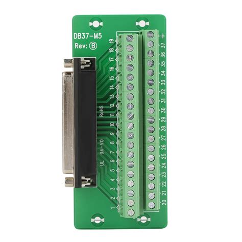 Terminal Blocks, Electronics Salon DB37 DIN Rail Mount Interface Module ...