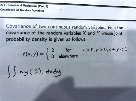 Image result for Covariance Continuous Random Variable