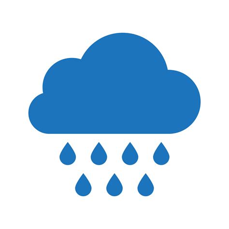 Rain icon in trendy flat style. Cloud rain symbol for your web site ...