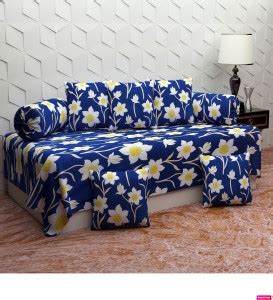 YaAkholic Polycotton Floral Diwan Set - Buy YaAkholic Polycotton Floral ...