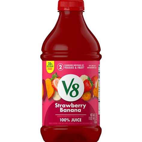 STRAWBERRY BANANA BLEND OF 7 VEGETABLE AND FRUIT JUICES AND PUREE FROM ...