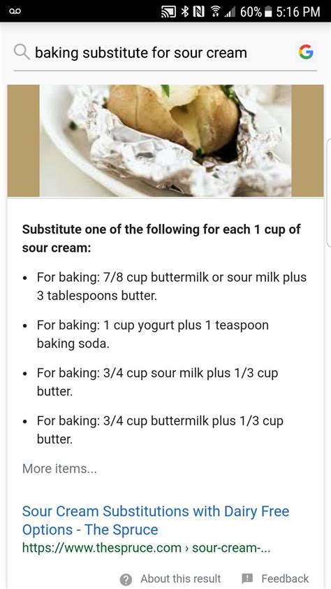 Table Cream Substitute