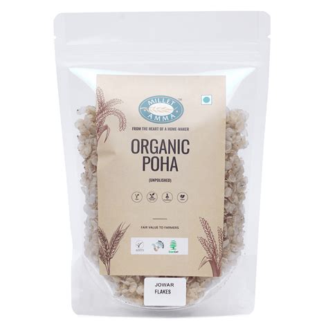 Jowar Millet Poha Flakes Organic - 500gm – Millet Amma