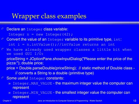 Image result for Wrapper Classes Examples