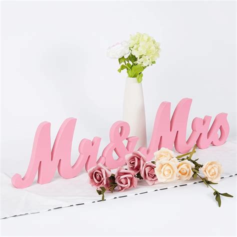 Buy Mr and Mrs Sign for Wedding Table Wooden Wedding Signs Sweetheart ...