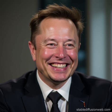 Elon Musk Smiling Portrait | Stable Diffusion Online