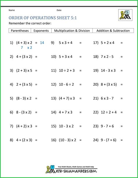 Image result for Order of Operations Exponents