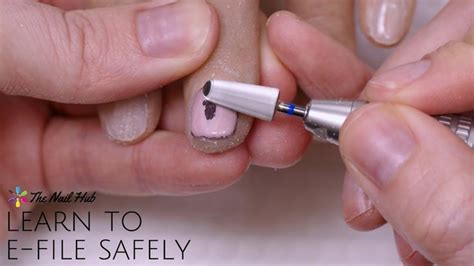 how to file acrylic nails