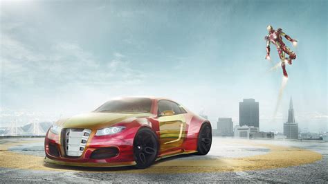 3840x2160 Iron Man Car 4k Artwork 4K ,HD 4k Wallpapers,Images,Backgrounds,Photos and Pictures