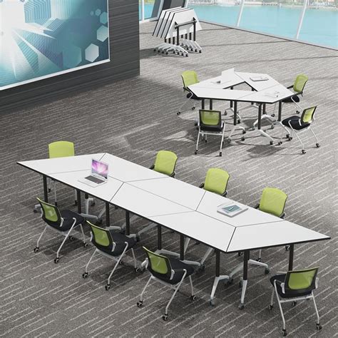 Amazon.com: czxhaery Conference Table Foldable Meeting Tables On Wheels ...