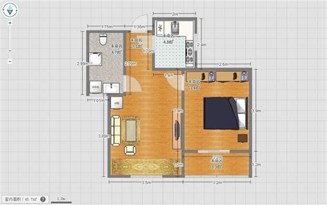 52平方一居室单身公寓装修效果图【图家装饰】-模范家装修网
