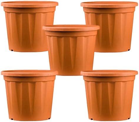 Hug A Plant | Heavy Duty 9 Inch Terracotta Plastic Planter | Grower Pot ...