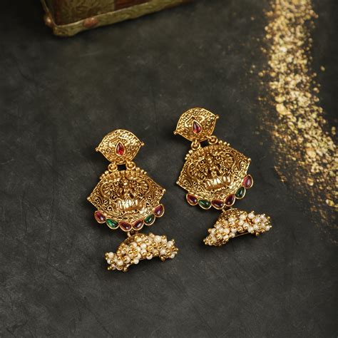 Laxmi Temple Jhumkas – Spring Soul