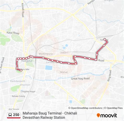 250 Route: Schedules, Stops & Maps - Chikhali Devasthan Railway Station ...