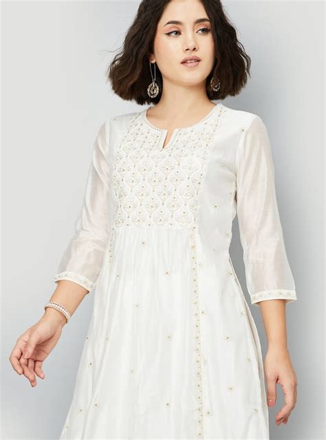 Buy Kalki x Max Women Embroidered Straight Kurta Online at just Rs ...