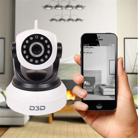 Buy D3D D8809 HD 720P WiFi Home Security Camera Night Vision 360 PTZ ...