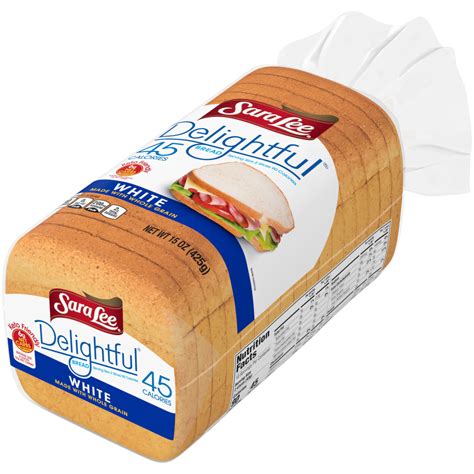 Sara Lee Wheat Bread Nutrition Label