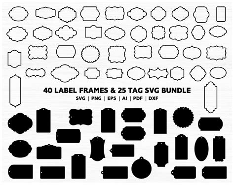 Buy Label SVG, Tag Svg, Frame Svg, Label Frame Svg, Gift Tag Svg, Price ...