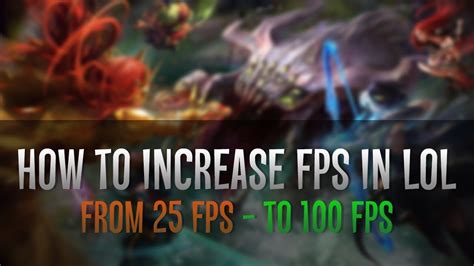 How to increase FPS in LoL | League of Legends FPS Boost! | Better fps in LoL PC + Lag Fix!