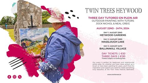 Three Day Tutored En Plein Air - Outdoor Painting, Heywood Gardens ...