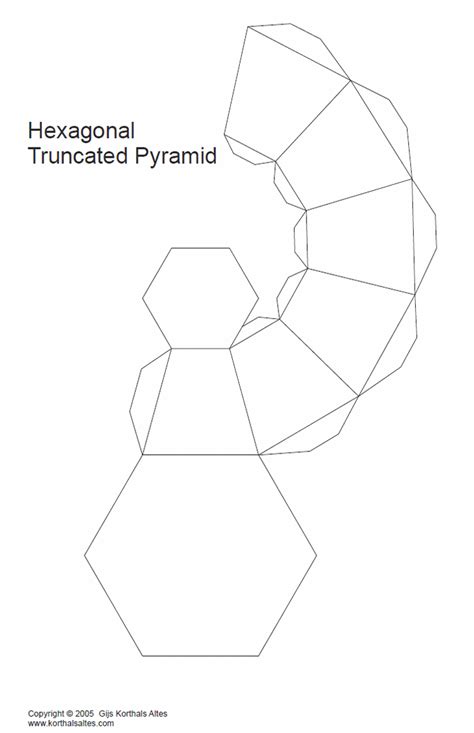 Image result for Hexagonal Pyramid Cut Out