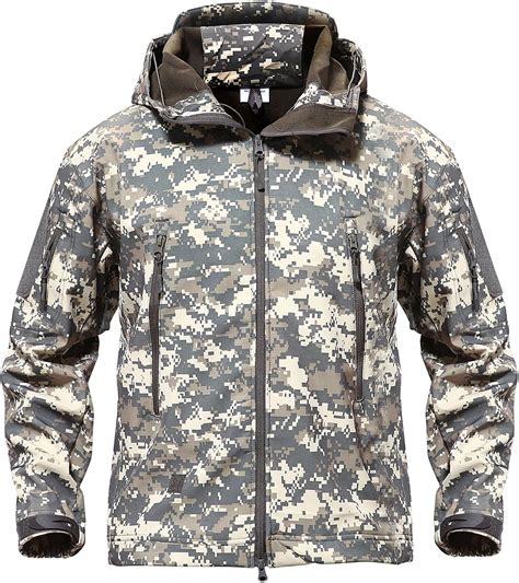 Camo Jackets Mens Tactical Militray Hunting Jacket for Men Winter ...