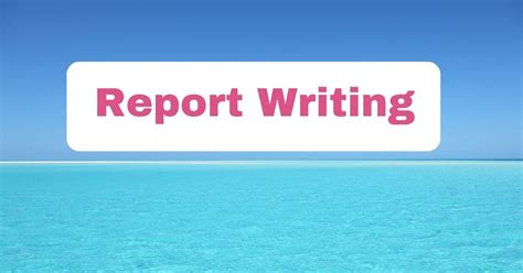 Image result for Writing a Report