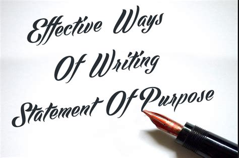 Crafting a Powerful Statement of Purpose | Academic & Career Success