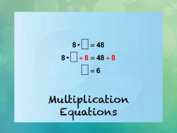 Image result for Multiplication Equations
